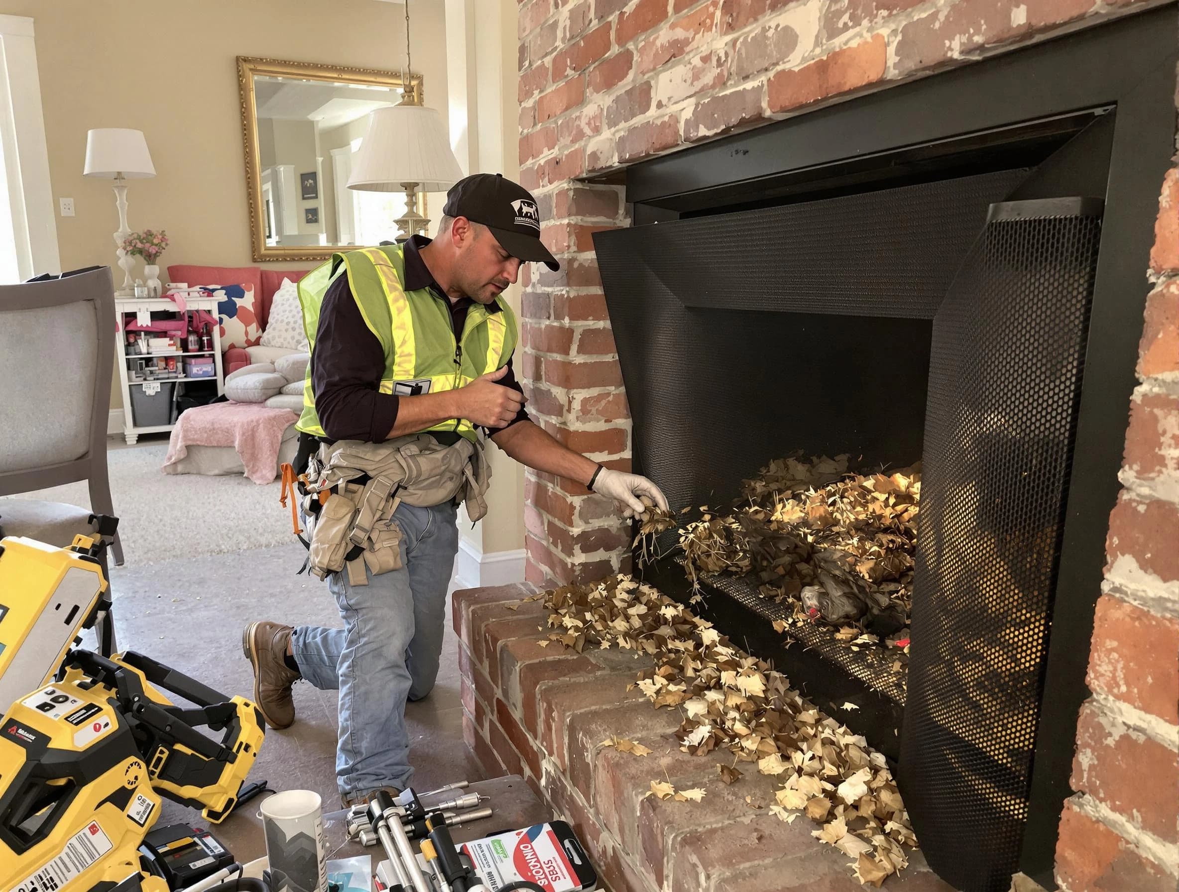 Safe screening installation by Howell Chimney Sweep in Howell, NJ