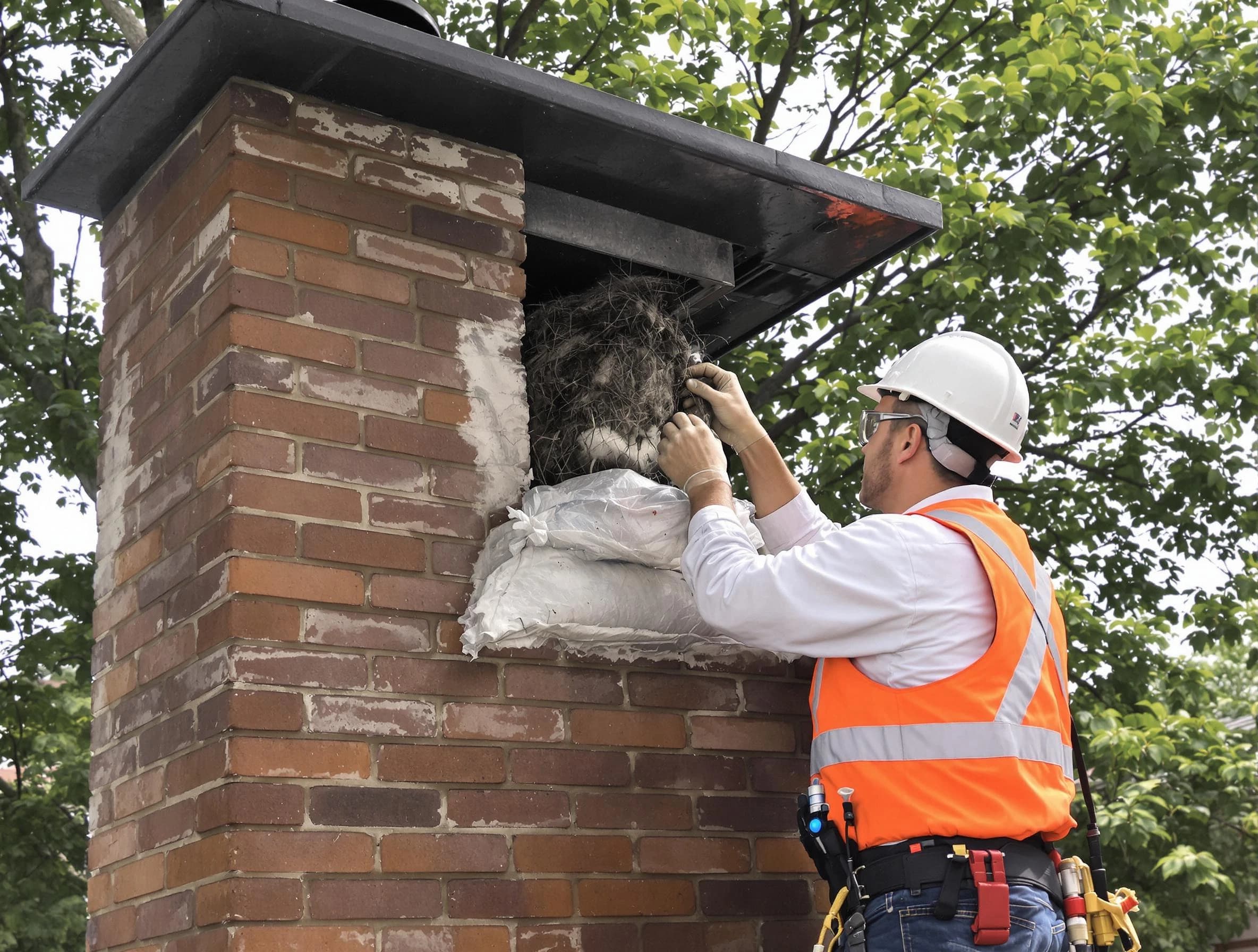 Humane removal of debris and animals by Howell Chimney Sweep in Howell, NJ