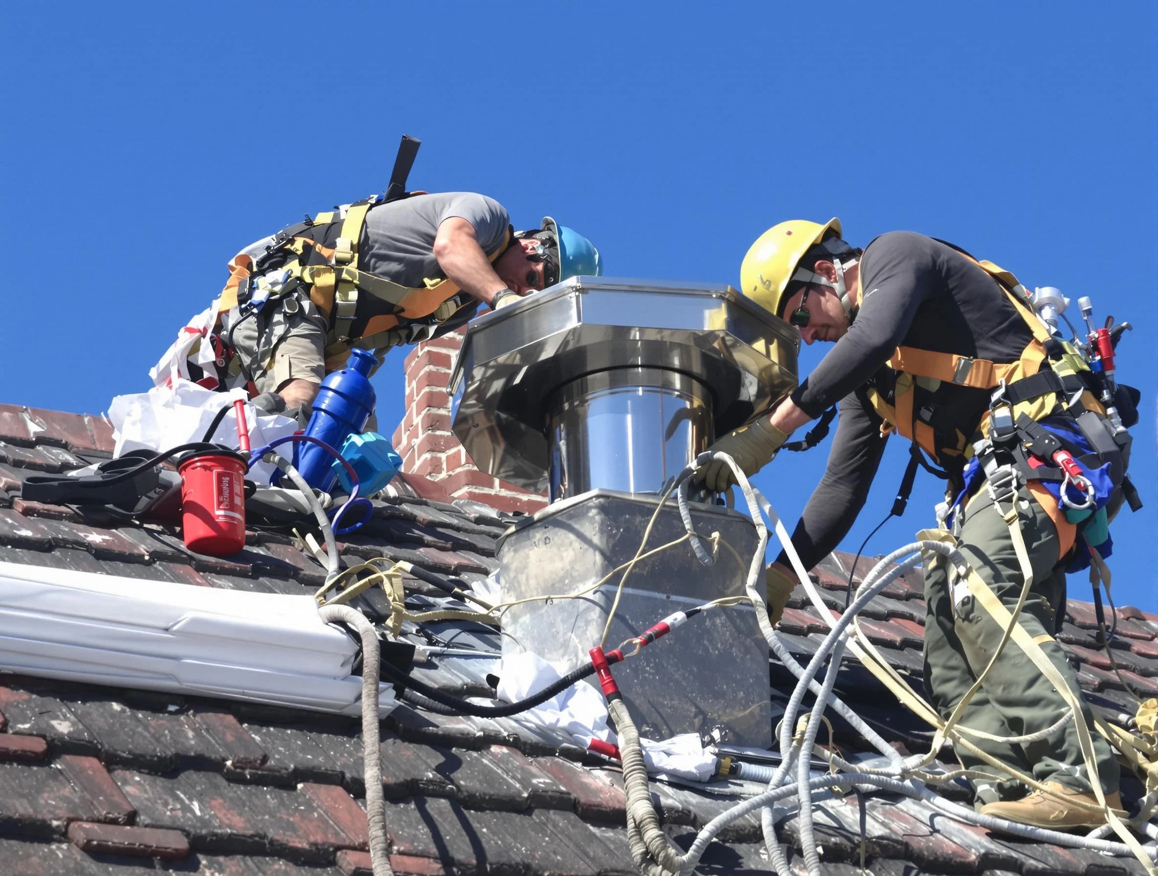 Protective chimney cap installed by Howell Chimney Sweep in Howell, NJ