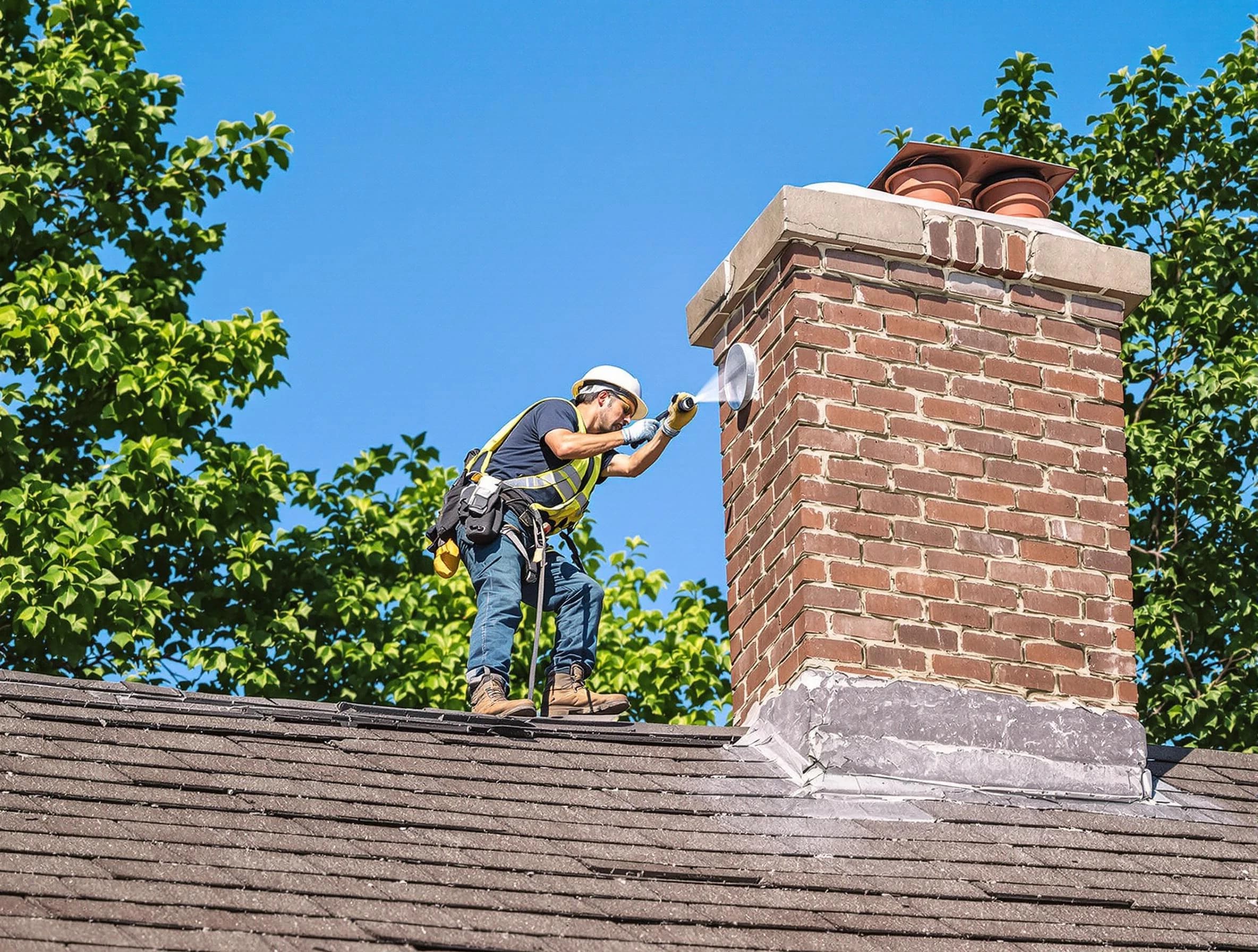 Howell Chimney Sweep performing an inspection with advanced tools in Howell, NJ