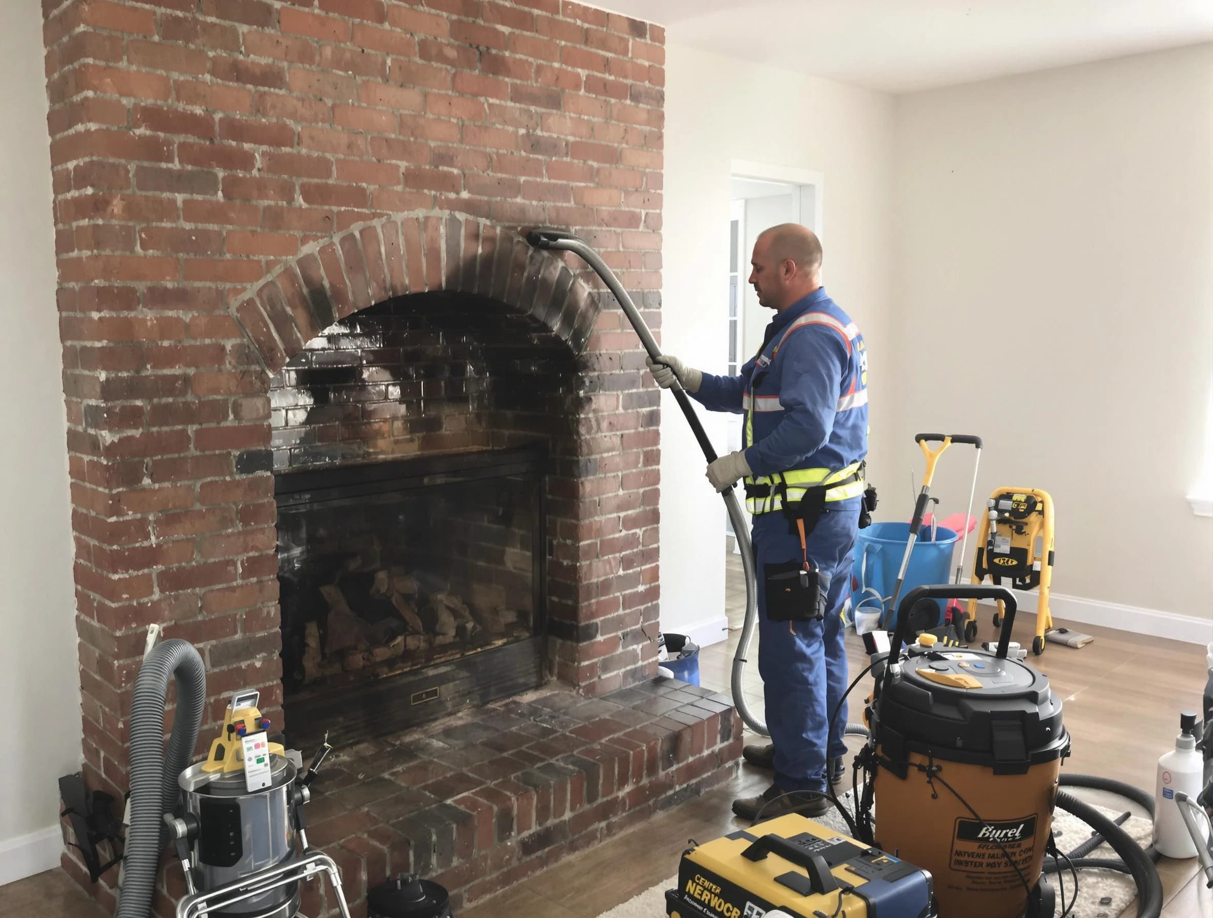 Howell Chimney Sweep expert performing detailed chimney sweep in Howell, NJ