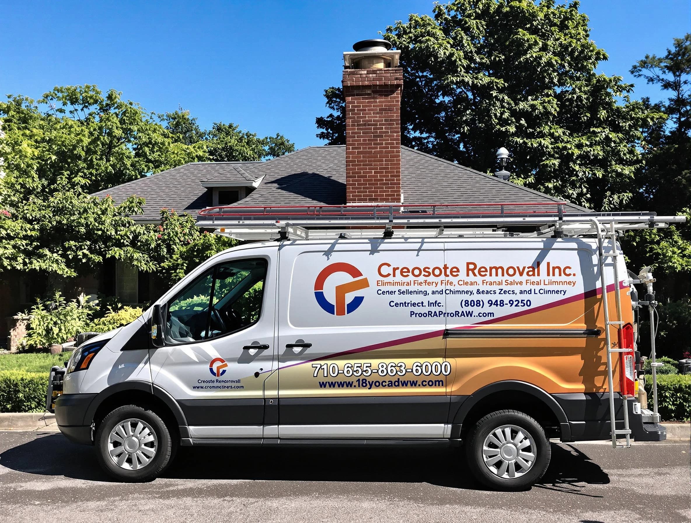 Howell Chimney Sweep technician removing creosote safely in Howell, NJ