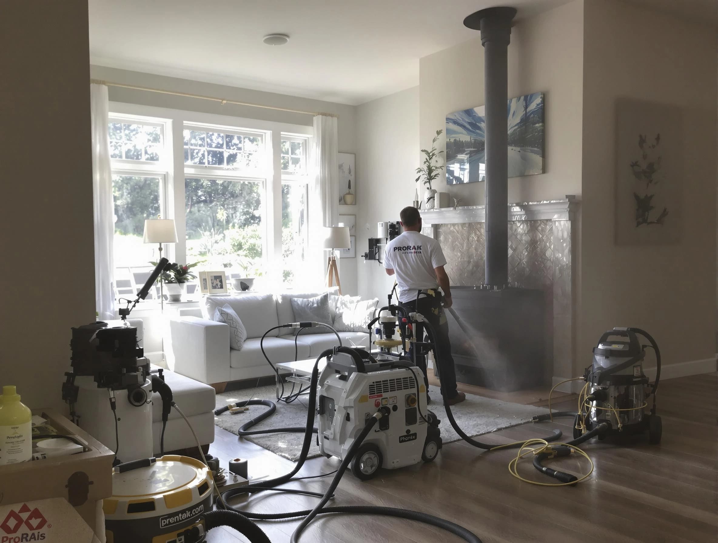 Soot removal service by Howell Chimney Sweep for a fireplace in Howell, NJ